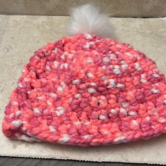 Handmade Crochet Eco Tie Dye Hat Recycled Acrylic - Picture 3 of 6